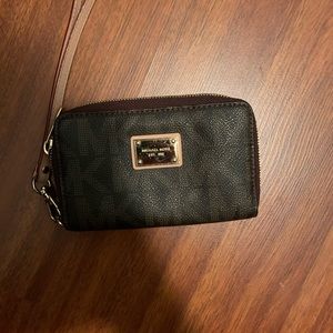 Michael Kors logo wristlet